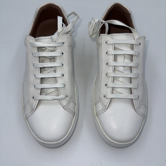 Hugo Boss Shoes - Hugo Boss Katie Low Cut Leather White Sneakers Sz 36 5.5 Or 6